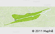 Physical Panoramic Map of Ibi, lighten