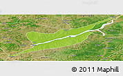 Physical Panoramic Map of Ibi, satellite outside