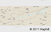 Shaded Relief Panoramic Map of Ibi