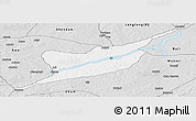 Silver Style Panoramic Map of Ibi