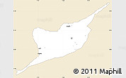 Classic Style Simple Map of Ibi, single color outside