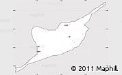Silver Style Simple Map of Ibi, cropped outside