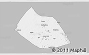 Gray 3D Map of Jalingo, single color outside