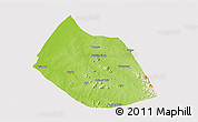 Physical 3D Map of Jalingo, cropped outside