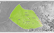 Physical 3D Map of Jalingo, desaturated