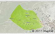 Physical 3D Map of Jalingo, lighten, semi-desaturated