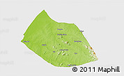 Physical 3D Map of Jalingo, single color outside