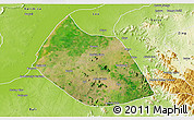 Satellite 3D Map of Jalingo, physical outside