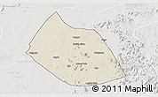 Shaded Relief 3D Map of Jalingo, lighten, semi-desaturated