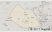 Shaded Relief 3D Map of Jalingo, semi-desaturated