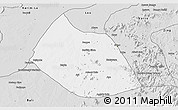 Silver Style 3D Map of Jalingo