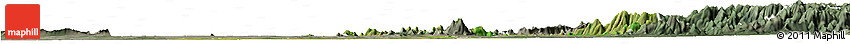 Satellite Horizon Map of Jalingo, semi-desaturated