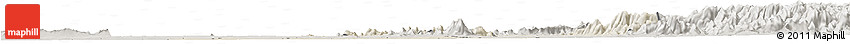 Shaded Relief Horizon Map of Jalingo, semi-desaturated
