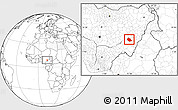 Blank Location Map of Jalingo