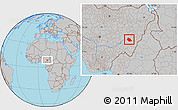 Gray Location Map of Jalingo