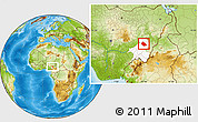 Physical Location Map of Jalingo, highlighted parent region