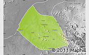 Physical Map of Jalingo, desaturated