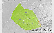 Physical Map of Jalingo, lighten, desaturated