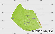 Physical Map of Jalingo, single color outside