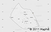 Silver Style Map of Jalingo, single color outside