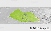 Physical Panoramic Map of Jalingo, lighten, desaturated