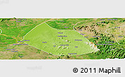Physical Panoramic Map of Jalingo, satellite outside