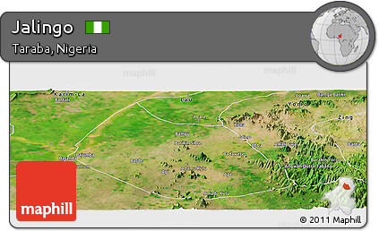 Satellite Panoramic Map of Jalingo