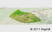Satellite Panoramic Map of Jalingo, lighten