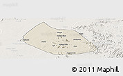 Shaded Relief Panoramic Map of Jalingo, lighten