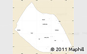 Classic Style Simple Map of Jalingo, single color outside