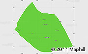 Political Simple Map of Jalingo, single color outside