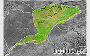 Satellite 3D Map of Karim-La, desaturated