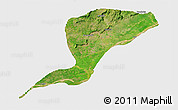 Satellite 3D Map of Karim-La, single color outside