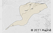 Shaded Relief 3D Map of Karim-La, lighten, desaturated