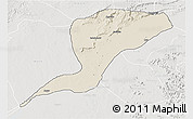 Shaded Relief 3D Map of Karim-La, lighten, semi-desaturated