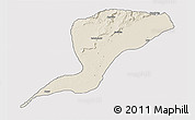Shaded Relief 3D Map of Karim-La, single color outside