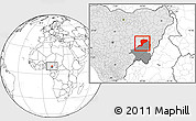 Blank Location Map of Karim-La, highlighted country, highlighted parent region
