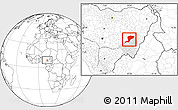 Blank Location Map of Karim-La, highlighted parent region