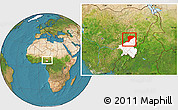 Satellite Location Map of Karim-La, highlighted parent region