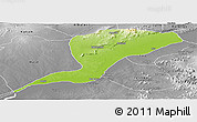 Physical Panoramic Map of Karim-La, desaturated
