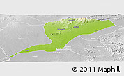 Physical Panoramic Map of Karim-La, lighten, desaturated