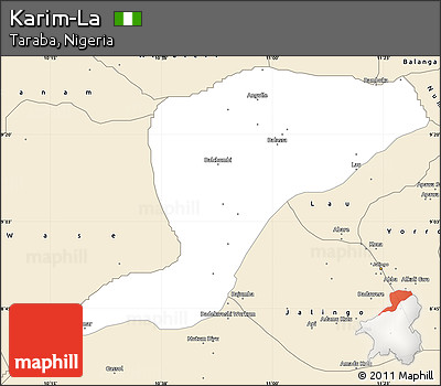 Classic Style Simple Map of Karim-La