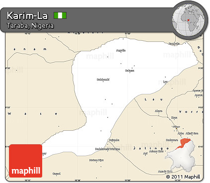 Classic Style Simple Map of Karim-La