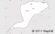 Silver Style Simple Map of Karim-La, cropped outside