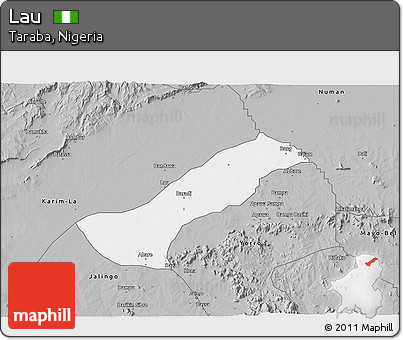 Gray 3D Map of Lau
