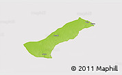 Physical 3D Map of Lau, cropped outside