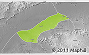 Physical 3D Map of Lau, desaturated