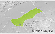 Physical 3D Map of Lau, lighten, desaturated