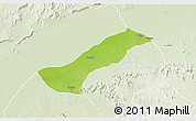 Physical 3D Map of Lau, lighten