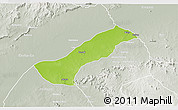Physical 3D Map of Lau, lighten, semi-desaturated